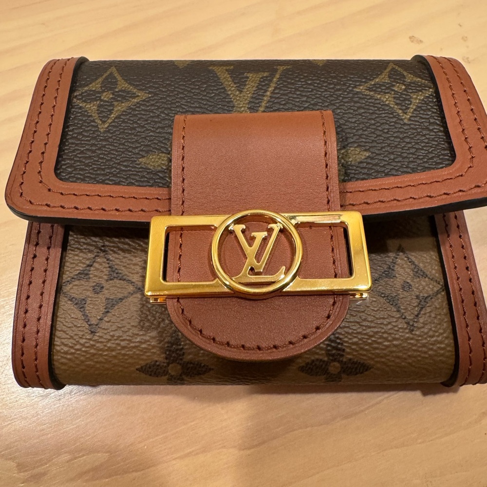 Louis Vuitton Monogram Brown and Gold Wallet